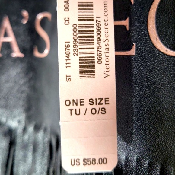 NWT Limited Edition Victoria's Secret Large Fringe Faux Leather Tote - Picture 11 of 11